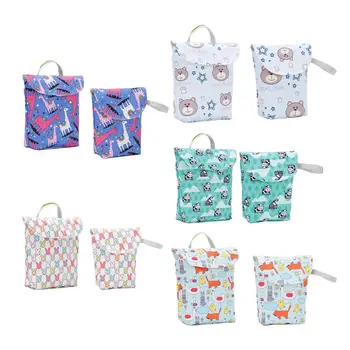 

Cartoon Wet Bag Baby Nappies Diaper Nappy Bag Pocket Storage Case for Infant LX9F