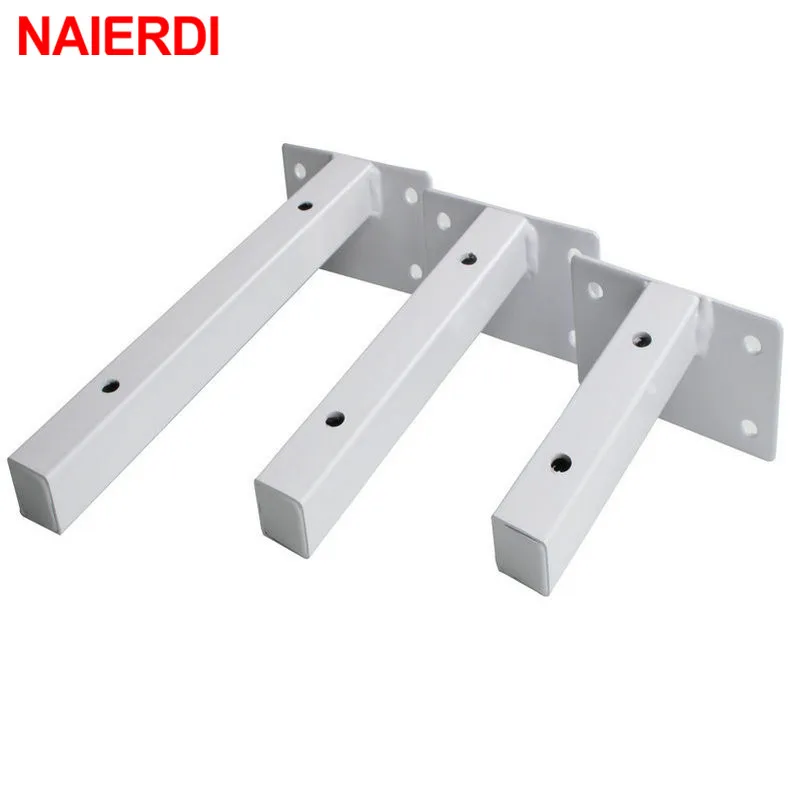 NAIERDI 1PC 스테인레스 스틸 삼각형 벽 선반 브래킷 무거운 지원 벽 마운트 벤치 테이블 선반 브래킷 가구 하드웨어