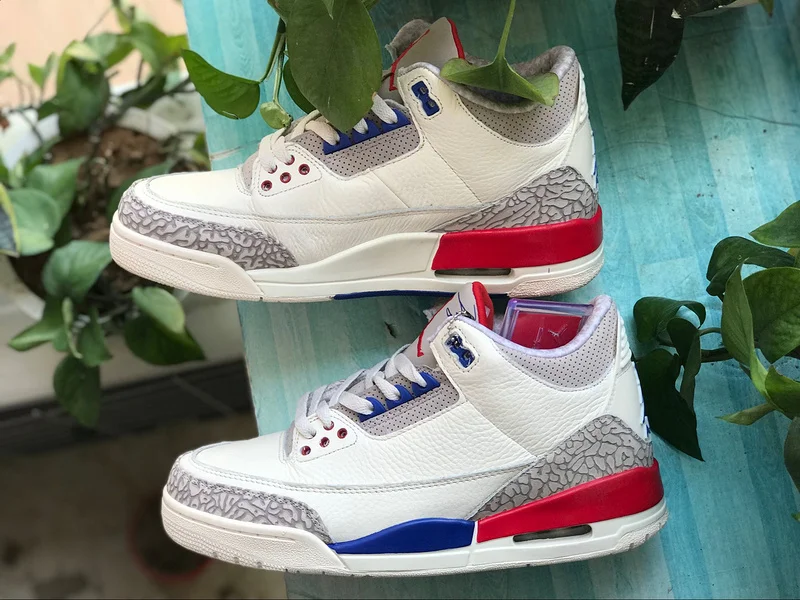 Оригинальные баскетбольные кроссовки Jordan 3 в стиле ретро, сеульские кроссовки, мужская обувь AJ3, День независимости США, 136064-140