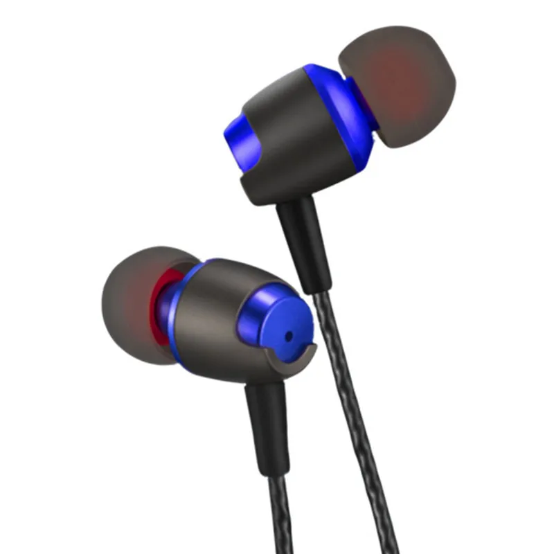 Новое поступление проводные наушники-вкладыши высокое качество звука Металл для прослушивания музыки с усиленными басами для мобильного
