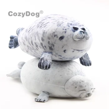 

45-50 cm Ocean Animals Seal Soft Stuffed Dolls Peluche Toy Simulated 3D Novelty Throw Pillows Children Gift Toys
