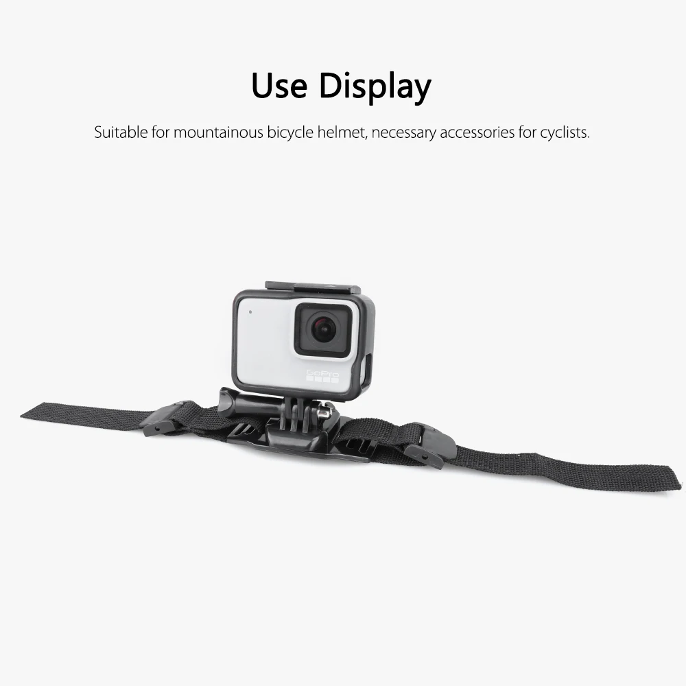 Регулируемый ремень держатель для велосипедного шлема Vamson GoPro Hero 8 7 6 5 4 адаптер OSMO