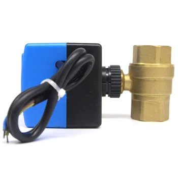 

Ac220V 2 Way 2 Wires Electric Actuator Ball Valve,Cold & Hot Water Vapor/Heat Gas Motorized Ball Valve Micro- Electric Valve Dn1