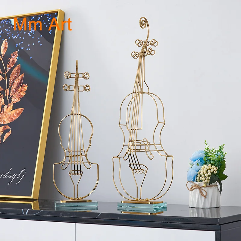 

European Style Minimalist Creative Violin Ornaments Modern Home Creative Living Room Decorations