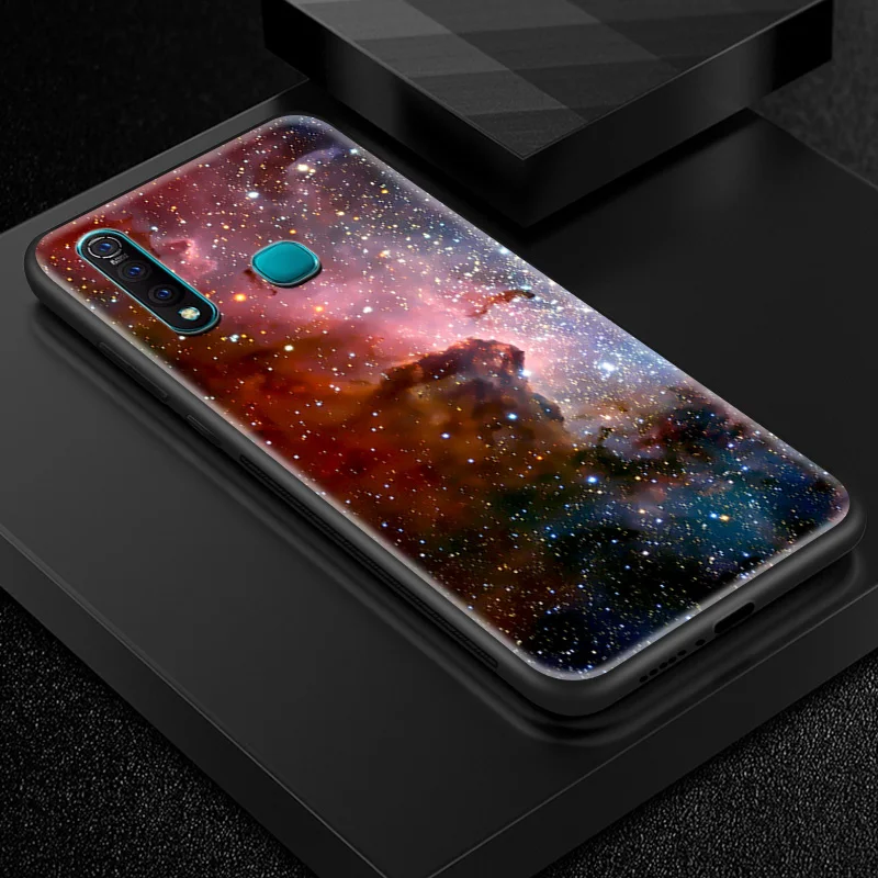 W354 Закаленное Стекло КРЫШКА ДЛЯ VIVO Y71 Y75 Y79 Y83 Y85 Y93 Y97 X21i UD X27 Pro Z3 Z5X V5S V7 плюс V9 V11i iQOO S1Pro с узором звездного неба Coque - Цвет: W354