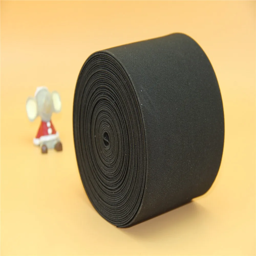 Free Shipping 15cm Width High Quality Black Color Elastic Band 5 Meters DIY Sewing Knitted Garment Accessories