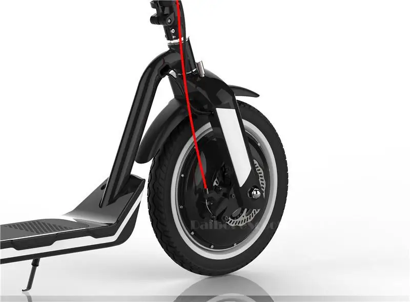 Daibot Electric Scooter Foldable Two Wheels Electric Scooters 16 Inch 350W 36V Scooter Electric Off Road BlackRed For Adults  (17)