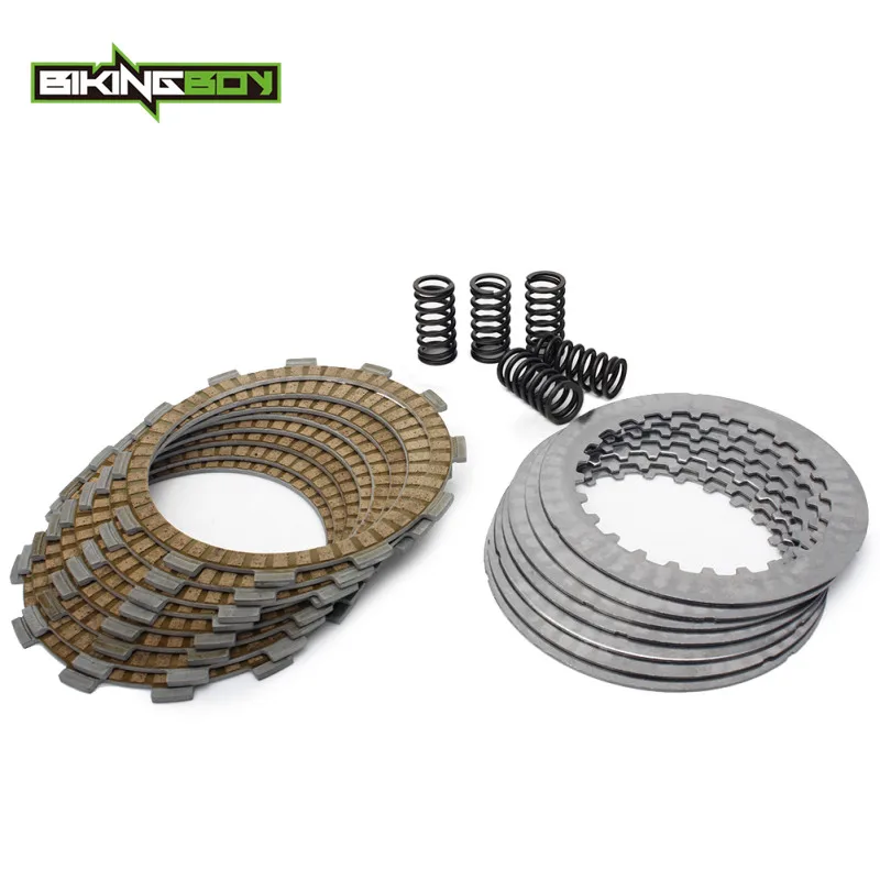 

BIKINGBOY CRF250R 08 09 CRF250X 04-17 16 15 14 13 12 11 10 09 08 07 Clutch Friction + Steel Separator Plates Heavy Duty Springs