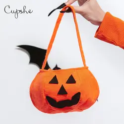 CUPSHE подарок на Хэллоуин, твердые оранжевые тыквенные мешки, женские ручные сумки, вампирские маскарадные вечерние принадлежности