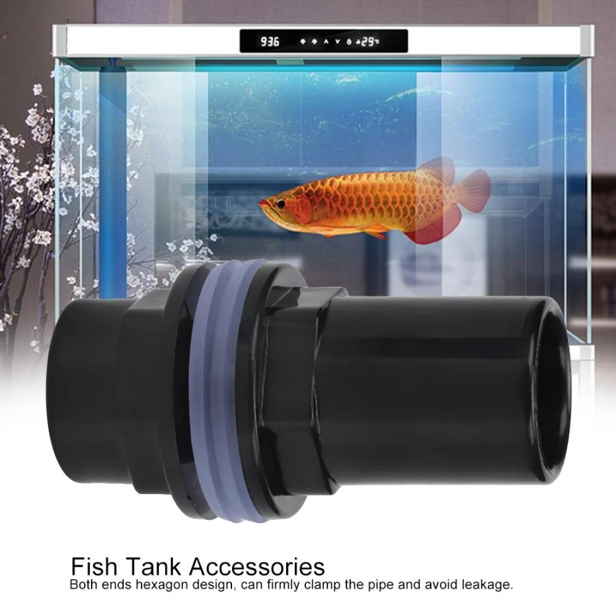 5Pcs/set PVC Aquarium Water Pipe Joint Straight Tube Connector Fish Tank Access