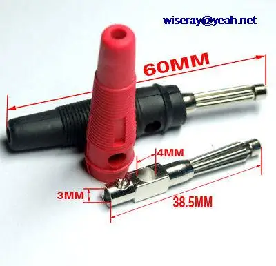 

DHL/EMS 100pcS Silicone 4mm Banana Plug DC PLUG for Binding Post-A8