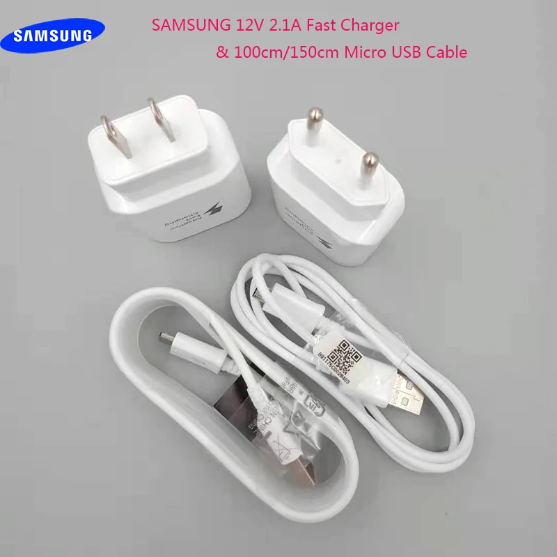 

For Samsung Galaxy S6 edge plus S7 edge/A9 A5 A7 2016/C5 / C7 / C9/ J3 Charger Adapter 12V 2.1A Fast charger & Micro USB Cable