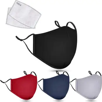 

Washable Face Masks Safety Reusable Activated Carbon Mask PM2.5 Anti-fog Mask And Two Filters
