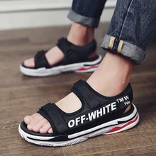 Новинка года; летние мужские сандалии; Лидер продаж; Босоножки с открытым носком; модные босоножки в Корейском стиле; большие размеры