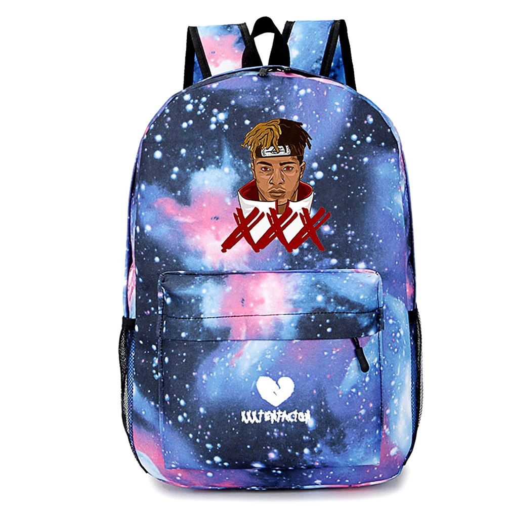 

XXXTENTACION Cartoon Backpack Universe Printed Men Space School Bags Rucksack Book Shoulder Crossbody Star Knapsack