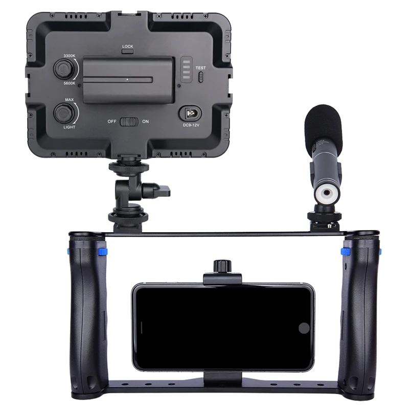 ABKT-Yelangu смартфон видео Риг кино Vlogging Rig клетка стабилизатор для мобильного телефона samsung huawei Iphone Xs Max Xr X 8 7