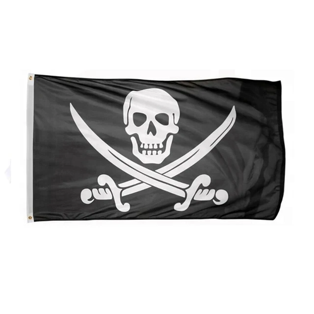 海賊旗黒ひげ黒ひげエドワード教えるジョリーロジャーボート高品質3x5ft広告染料 Flags Banners Accessories Aliexpress
