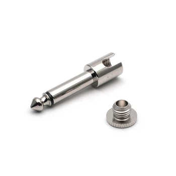

SEWS-10Pcs Mono 6.35mm Male Plug Connector Screw Type Solder-Free 2 Poles 1/4 Inch Guitar Plug Microphone Jack Wire Connector