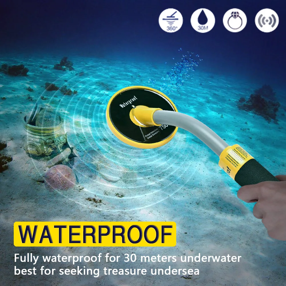 Подводный металлоискатель Pi iking водонепроницаемый вибратор 750 30 м|Промышленные