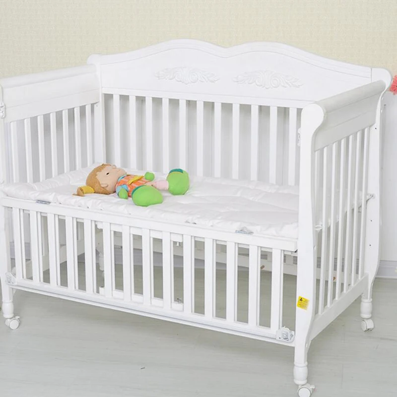 Newborn  Quilt Cotton Bedding quilt kids Bedding Pure white baby Cot Crib Quilt bedclothes Breathable soft Nursery