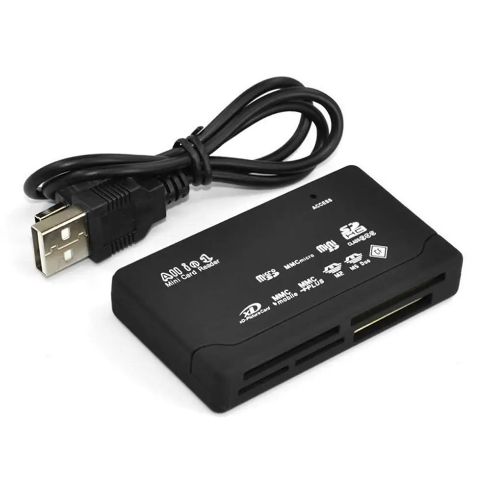 All In One Card Reader USB 2.0 SD Card Reader Adapter Support TF CF SD Mini SD SDHC MMC MS XD 2