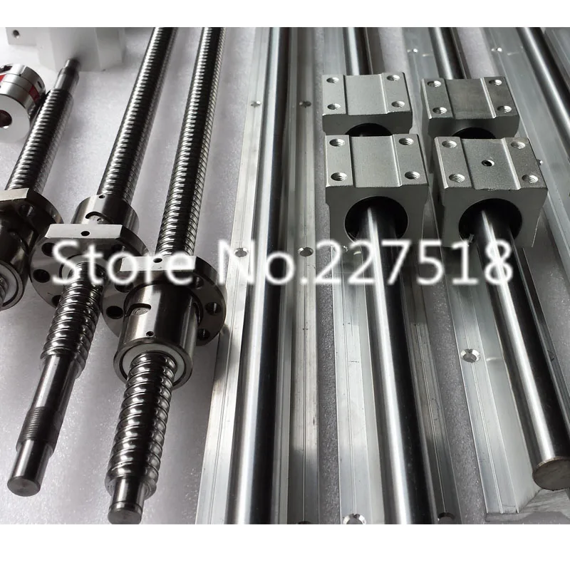 6 компл. линейный рельс SBR20 L350/1500/1000 мм+ SFU2005-350/1000/1500 мм шариковый винт+ 3 знака после BK15/BF15+ 3 знака после DSG20H гайка+ 3 знака после переходник для станков с ЧПУ