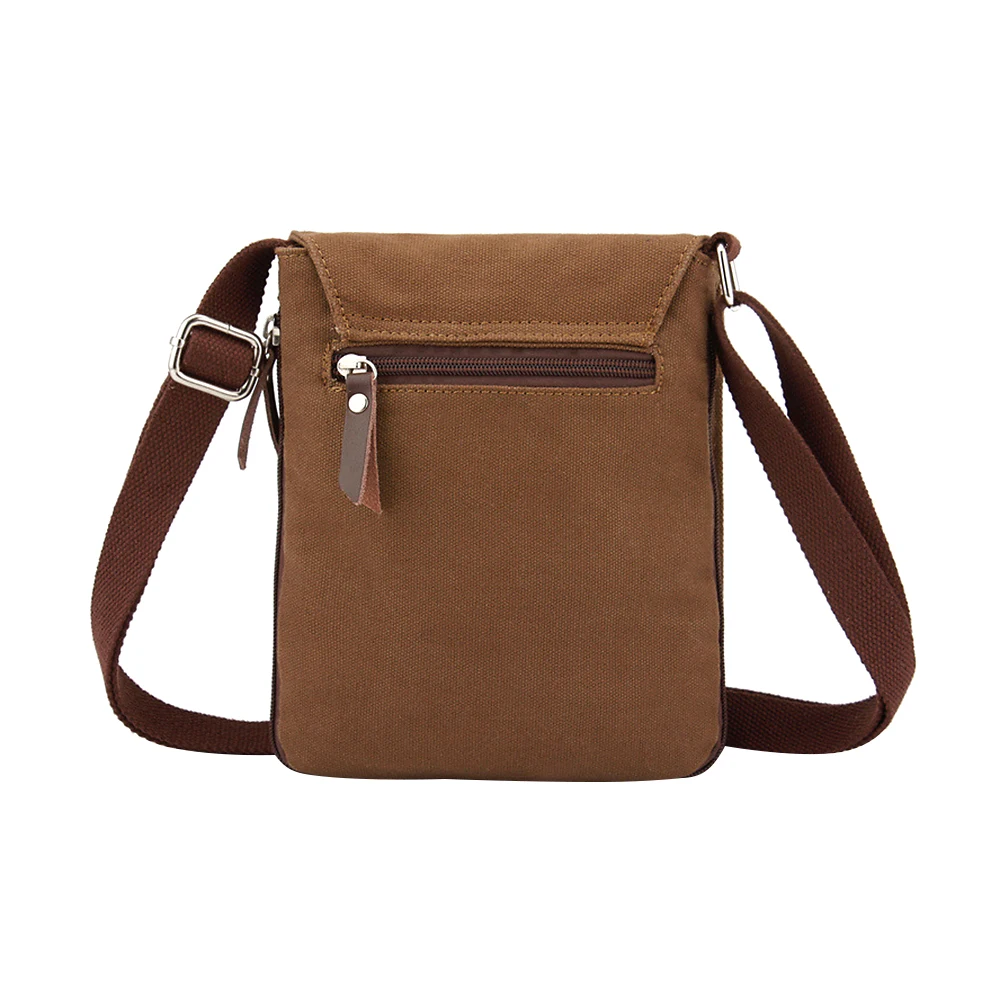 

2020 New Arrival Casual Small Canvas Men's Messenger Bags Brief Design Solid Crossbody Bags Mini Men Shoulder Bag Cigarette Pack