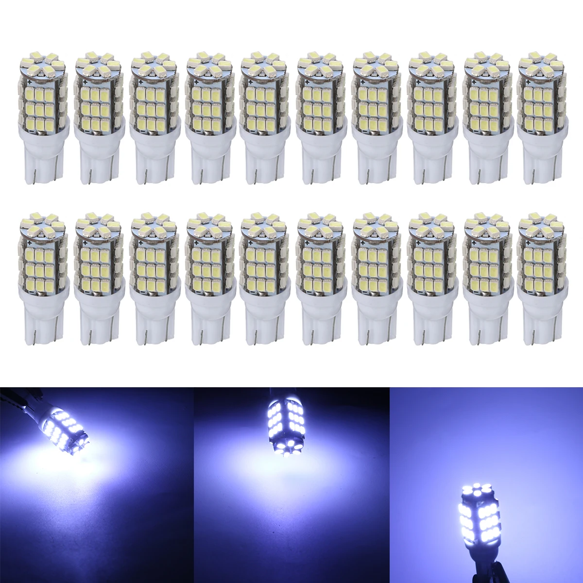 

For Car Truck Motorcycle 20pcs/set T10/921/194 42LED Car RV Trailer Backup Reverse Light Bulb Super White Mayitr