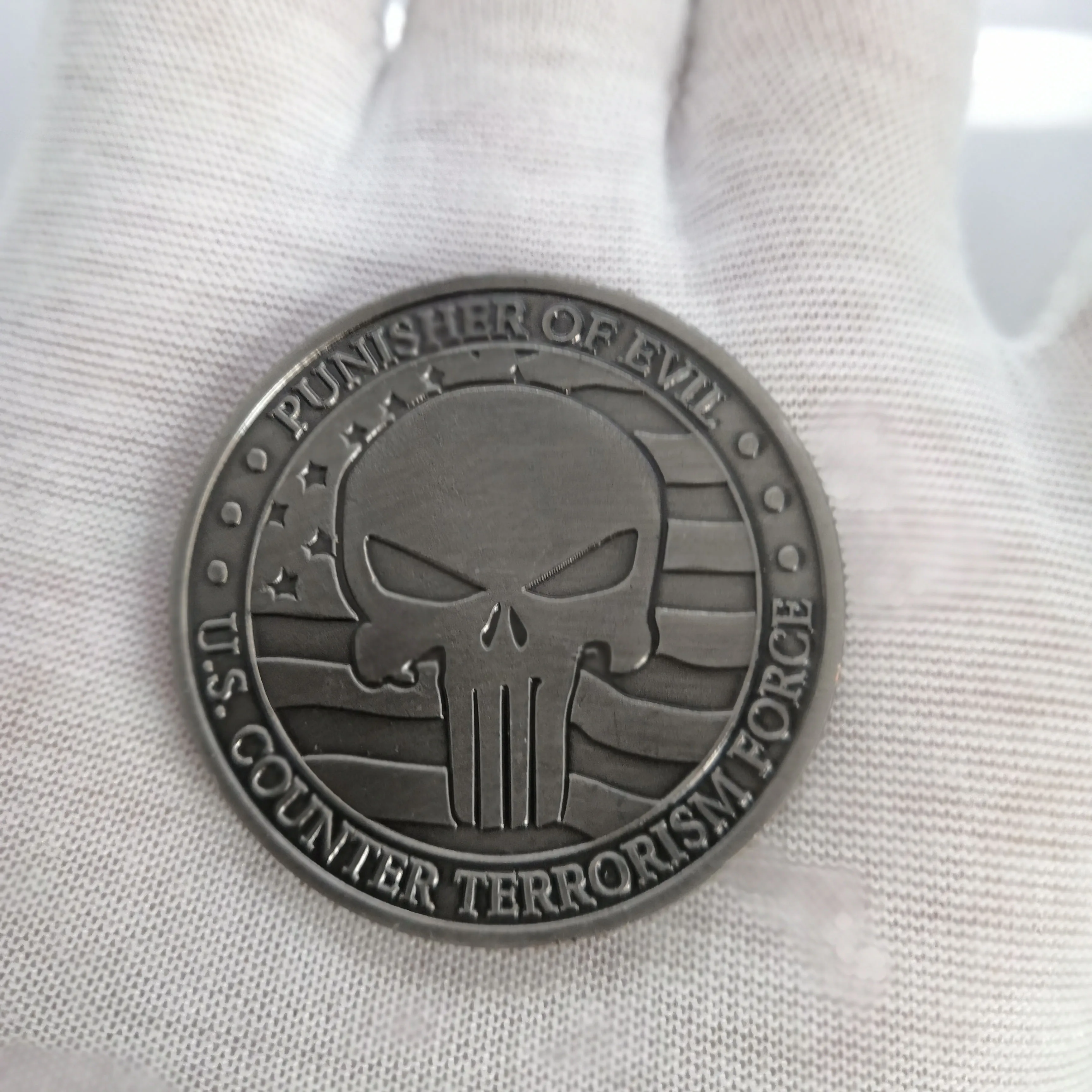 Серебряная Боевая сила памятная монета трехмерный снайперский револьвер из