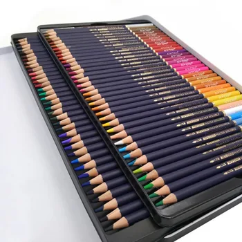 

Premium Soft Core Watercolor Pencils 12 24 36 48 72 lapis de cor Professional Water Soluble color Pencil for Art School Supplies