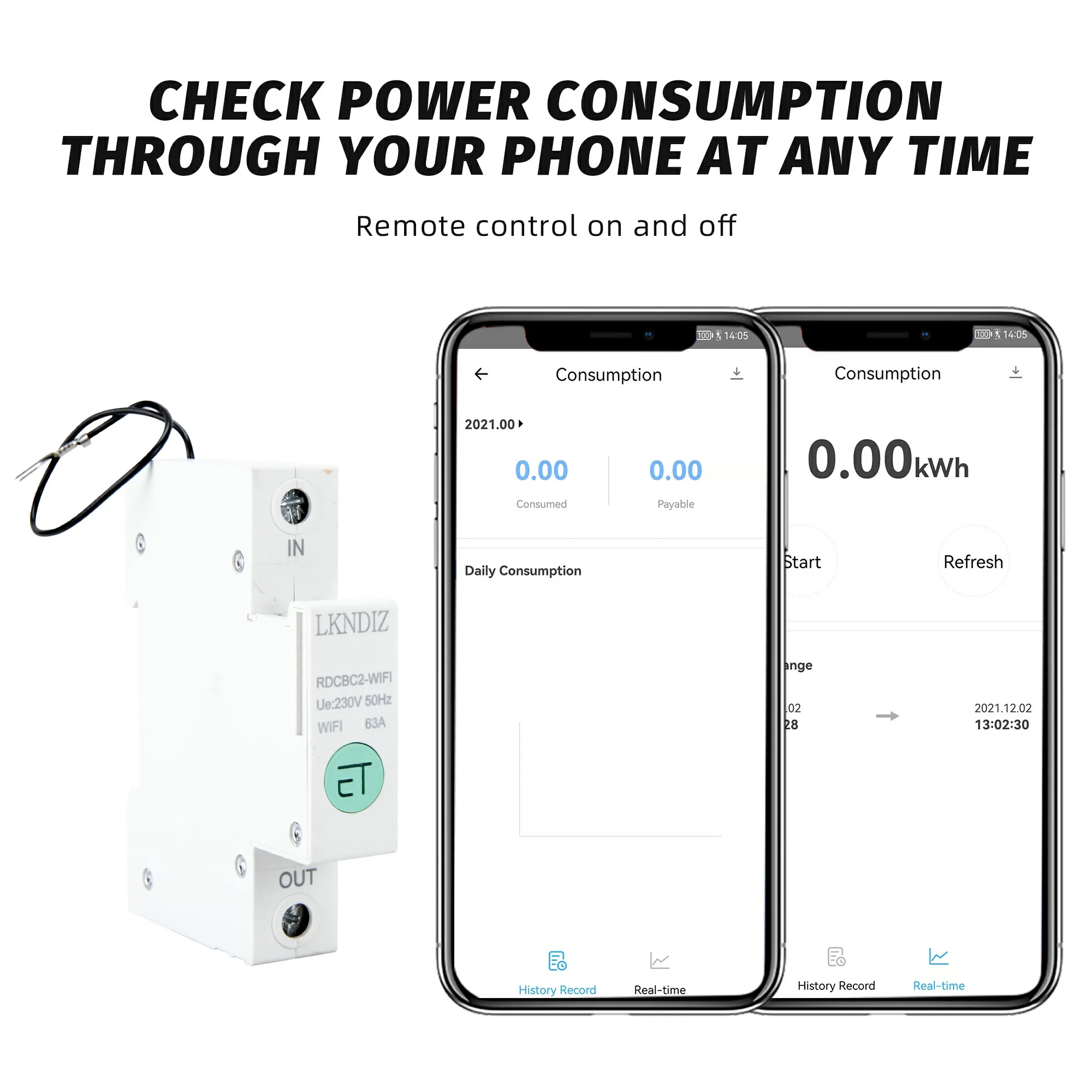 monitoramento interruptor temporizador rele para casa inteligente 63a 32a 03
