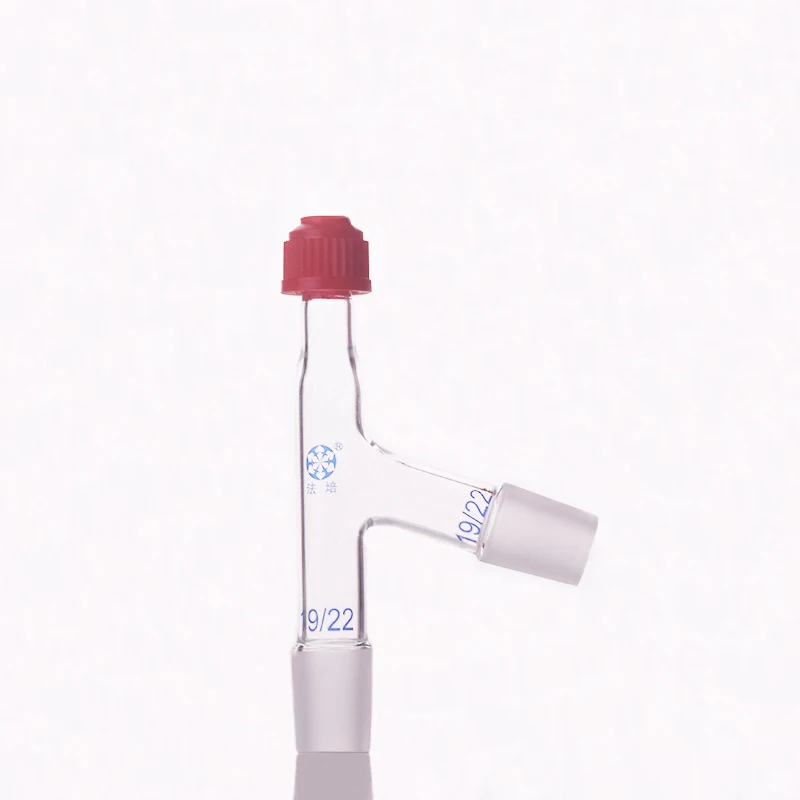 

Distillation Adapter,75 Degree with Chem-Thread,Down joint 19/22,Side joint 19/22,Screw distillation head with cap nut