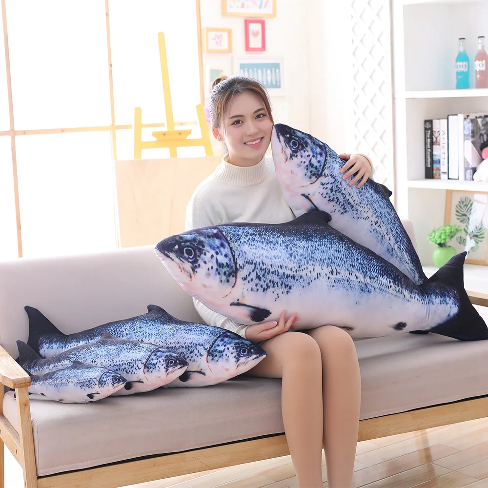 

Creative Model Carp Salted Fish Catnip Fish Doll Pillow Plush Toys Anime Peripheral Cat Toy