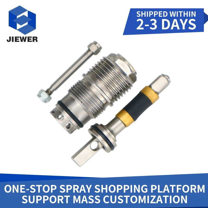 JIEWER High Pressure Airless Spraying Machine Accessories Solid Gun Filters Hard Alloy Forging Fixed Gun Needle Fixed Valve Seat airless paint spray gun with 517 tip swivel joint 3600psi high pressure spray gun airless sprayer spraying machine parts