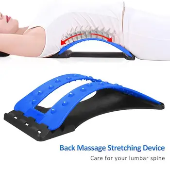 

1pc Back Stretch Equipment Massage Board Lumbar Traction Stretcher Device Support Relaxation Spine Pain Relief