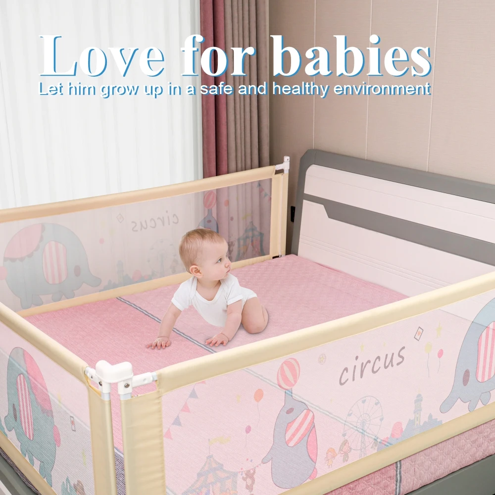 ベビー安全ベッドレールベッドフェンス障壁ベビーサークルホームキッズ幼児ガードレールベビーベッド手すりゲート折りたたみ子供セキュリティフェンシング Baby Playpens Aliexpress