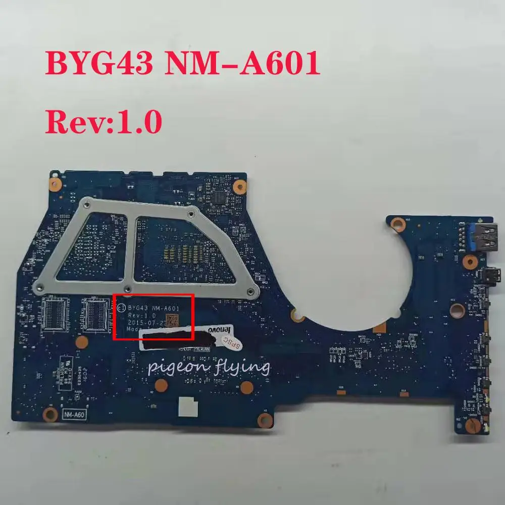 BYGA43 NM-A601 Yoga 700-14ISK motherboard Mainboard for lenovo ideapad laptop 80QD CPU:I5-6200U DDR