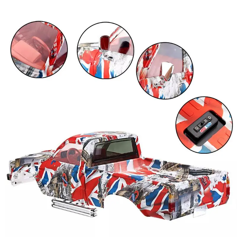 HG P407 1/10 2,4G 4WD RC ЗАПАСНЫЕ Запчасти камуфляж автомобильный корпус R7RB