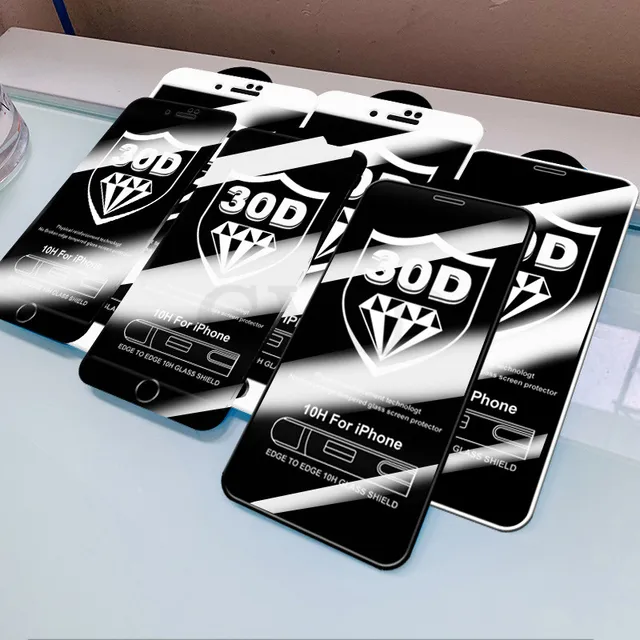 30D Full Cover Tempered Glass on For iphone 11 12 13 PRO MAX Screen Protector Protective Glass On iphone 11 12 X XR XS MAX Glass 2