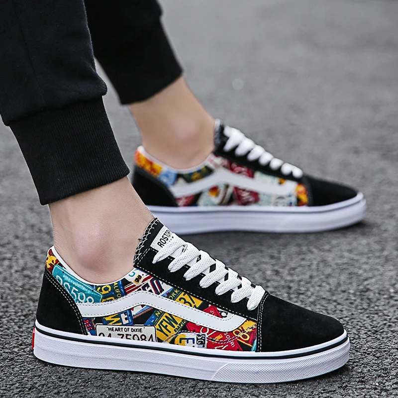 

2019 autumn shoes male Vance tide han edition British wind canvas shoes, leisure shoes, men's shoes sneakers shoes lovers shoes