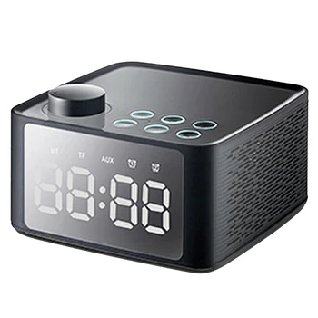 

Alarm Clock Bluetooth 5.0 Wireless Speaker, Mobile Phone Video Card Dual Speakers Home Subwoofer