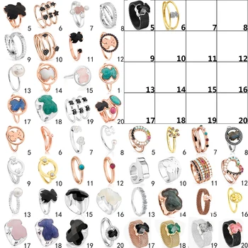 

Wholesale Free Shipping 2020 100% 925 Sterling Silver Bear Ring3 Fashion Ring Jewelry Manufacturer Bear Set Gift