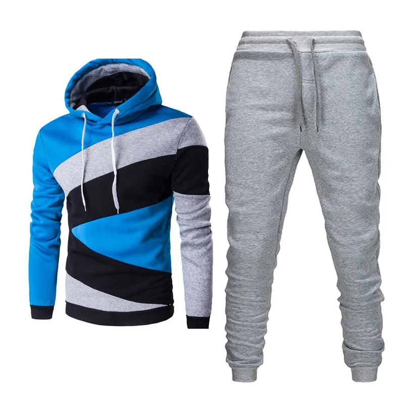 Blog 2019 New Men Track suit tracksuits Casual Hoodies Pants Mens Sportswear Pant Hoody Sweatshirt Male Suits Jogging Sweatpant 2 Pcs
