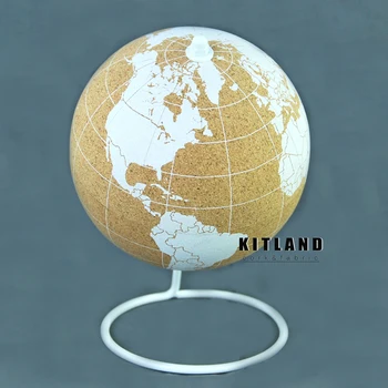 

Cork Wood Tellurion Globe Marble Maps Globes for Decoration World Map Geography Map message board