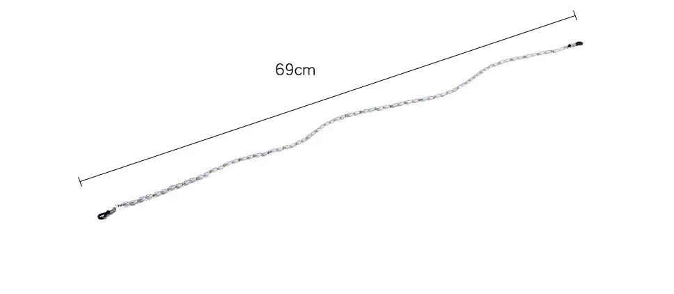 Модная цепочка для очков для чтения для женщин, женские солнцезащитные очки, повседневные цветные имитация жемчуга, канат для очков для женщин