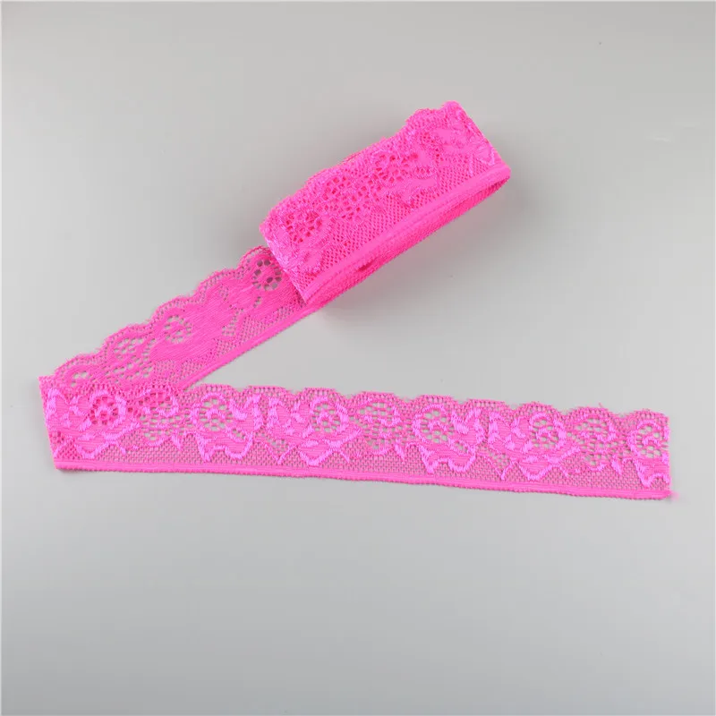 5Yards/lot Elastic Lace Trims for Sewing Clothing Wedding Decorations 30mm Christmas Stretch Lace Fabric Ribbon DIY