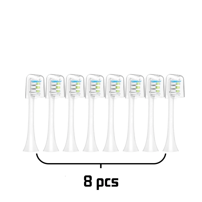 Soocas X3 X1 X5 Зубная щётка головки Ультразвуковая электрическая зубная щетка для Замены Зуба насадки для зубной щетки 2/4/8/12 шт