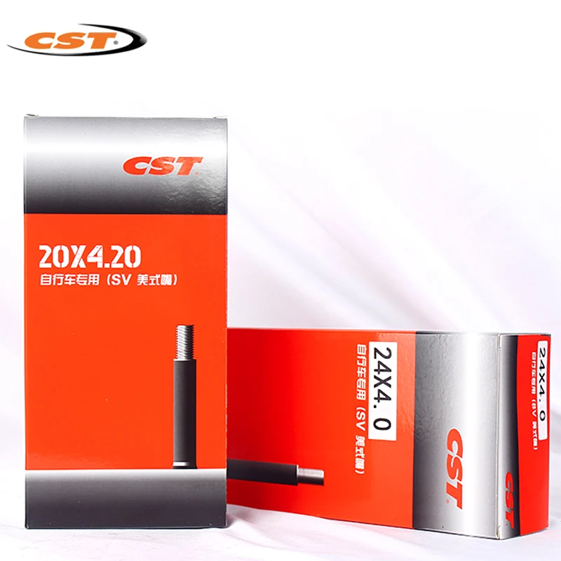 CST Bicycle Inner Tube 20x4.2 24X4.0 26X4.0 America Valve Camera For 20 24 26inch 4.0 4.2 Fat Tires BMX MTB Bike Cycling Parts