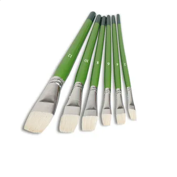 

6Pcs Paint Brushes Set Nylon Painting Brush Short Rod Oil Acrylic Brush Watercolor Pen High Quality Professional Art Supplies