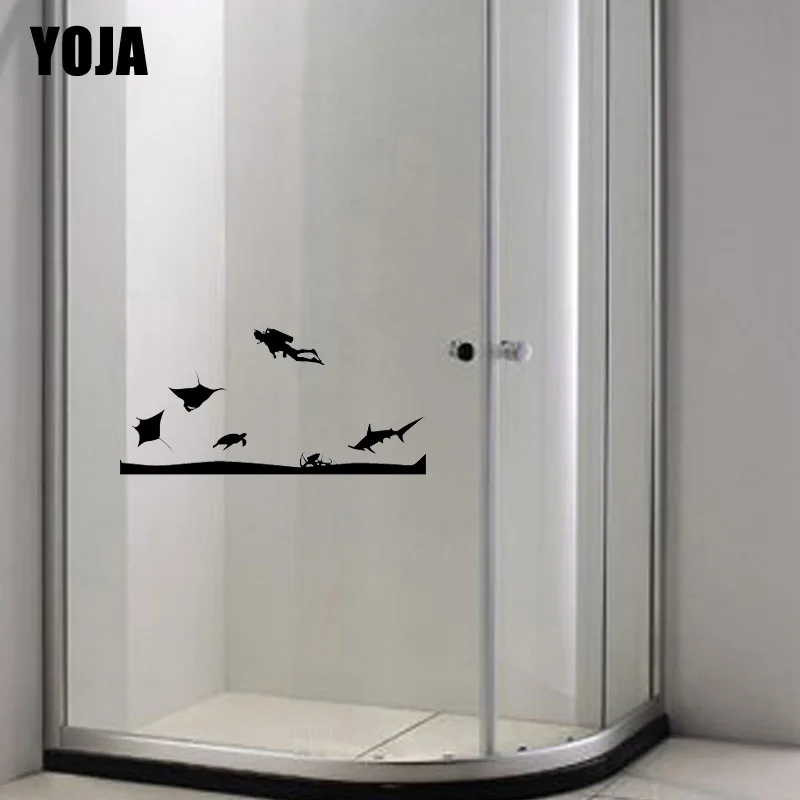 YOJA 14x28 9 см забавная игрушка Ванная комната душа наклейка глубокое море Дайвинг